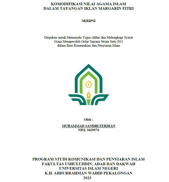 Image of Komodifikasi Nilai Agama Islam dalam Tayangan Iklan Margarin Fitri