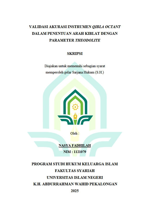 Image of Validasi Akurasi Instrumen Qibla Octant Dalam Penentuan Arah Kiblat Dengan Parameter Theodolite