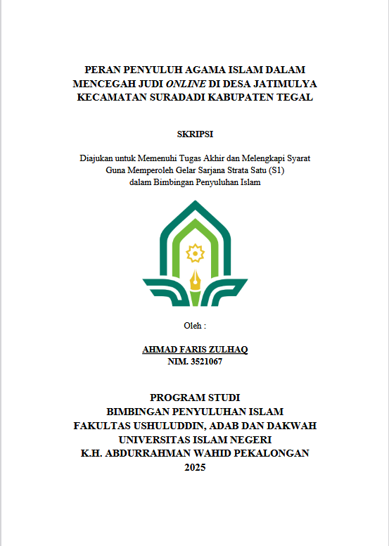 Image of Peran Penyuluhan Agama Islam Dalam Mencegah Judi Online Di Desa Jatimulya Kecamatan Suradadi Kabupaten Tegal