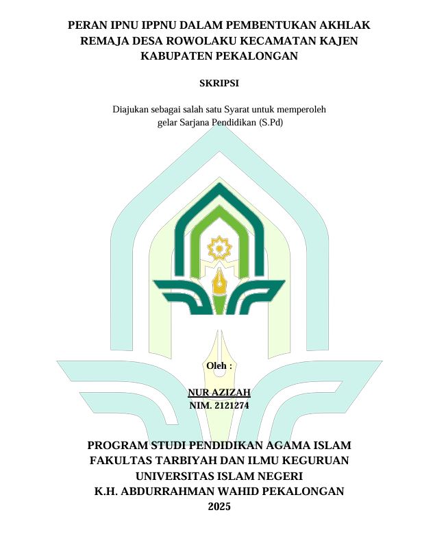 Image of Peran IPNU IPPNU Dalam Pembentukan Akhlak Remaja Desa Rowolaku Kecamatan Kajen Kabupaten Pekalongan