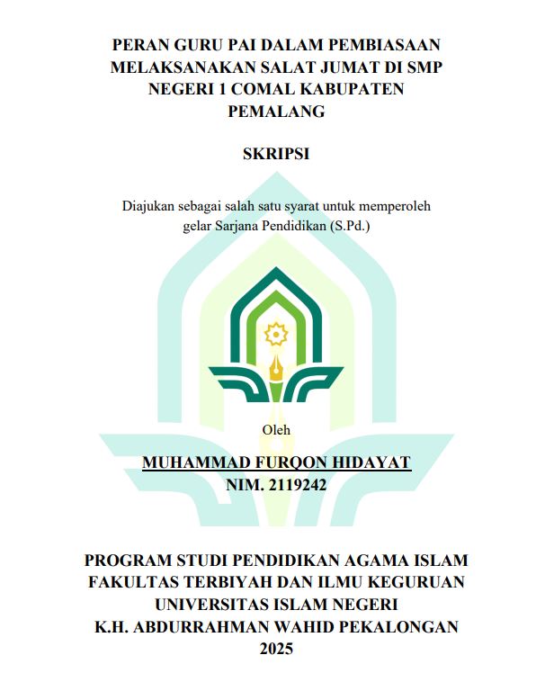 Image of Peran Guru PAI Dalam Pembiasaan Melaksanakan Salat Jumat di SMP Negeri 1 Comal Kabupaten Pemalang