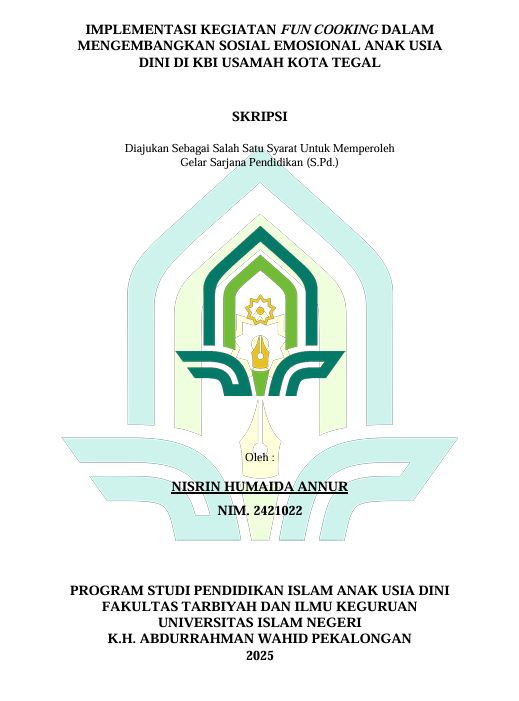 Image of Implementasi Kegiatan Fun Cooking Dalam Mengembangkan Sosial Emosional Anak Usia Dini di KBI Usamah Kota Tegal