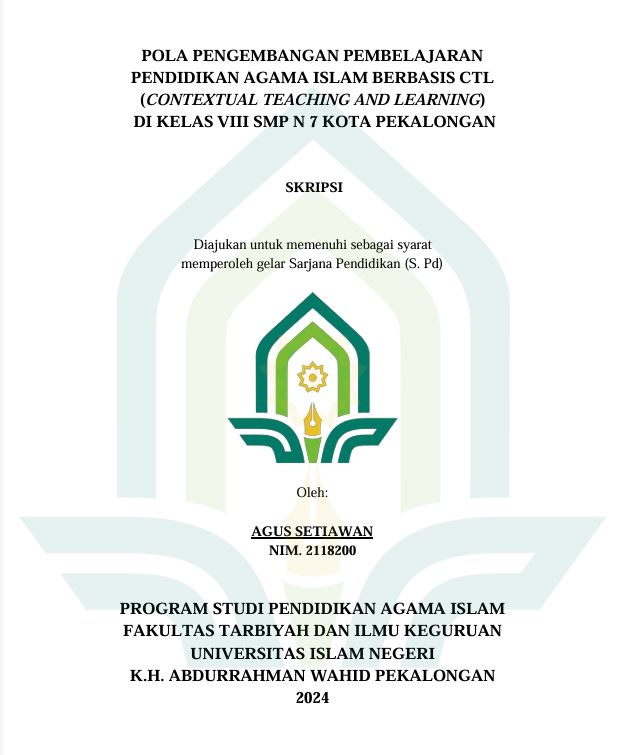 Image of Pola Pengembangan Pembelajaran Pendidikan Agama Islam Berbasis CTL (Contextual Teaching And Learning) Di Kelas VIII SMP N 7 Kota Pekalongan