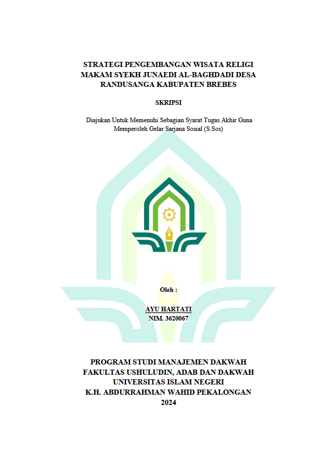Image of Strategi Pengembangan Wisata Religi Makam Syekh Junaedi Al-Baghdadi Desa Randusanga Kabupaten Brebes