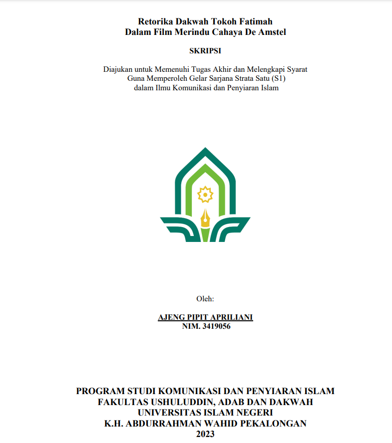 Image of Retorika Dakwah Tokoh Fatimah Dalam Film Merindu Cahaya De Amstel