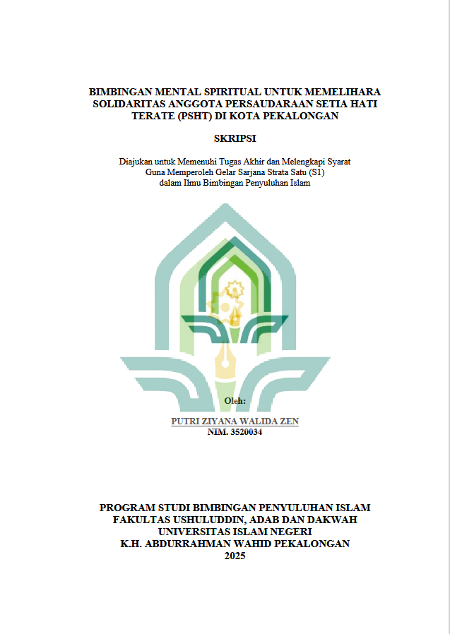 Image of Bimbingan Mental Spiritual Untuk Memelihara Solidaritas Anggota Persaudaraan Setia Hati Terate (PSHT) Di Kota Pekalongan