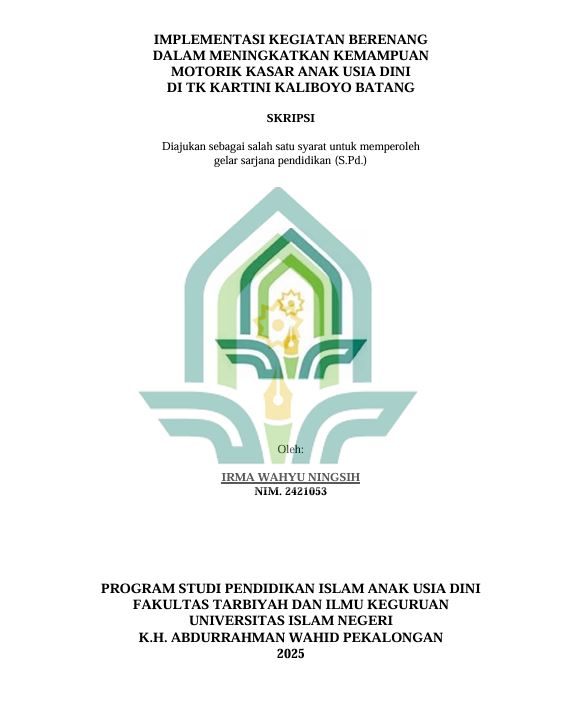 Image of Implementasi Kegiatan Berenang Dalam Meningkatkan Kemampuan Motorik Kasar Anak Usia Dini di TK Kartini Kaliboyo Batang