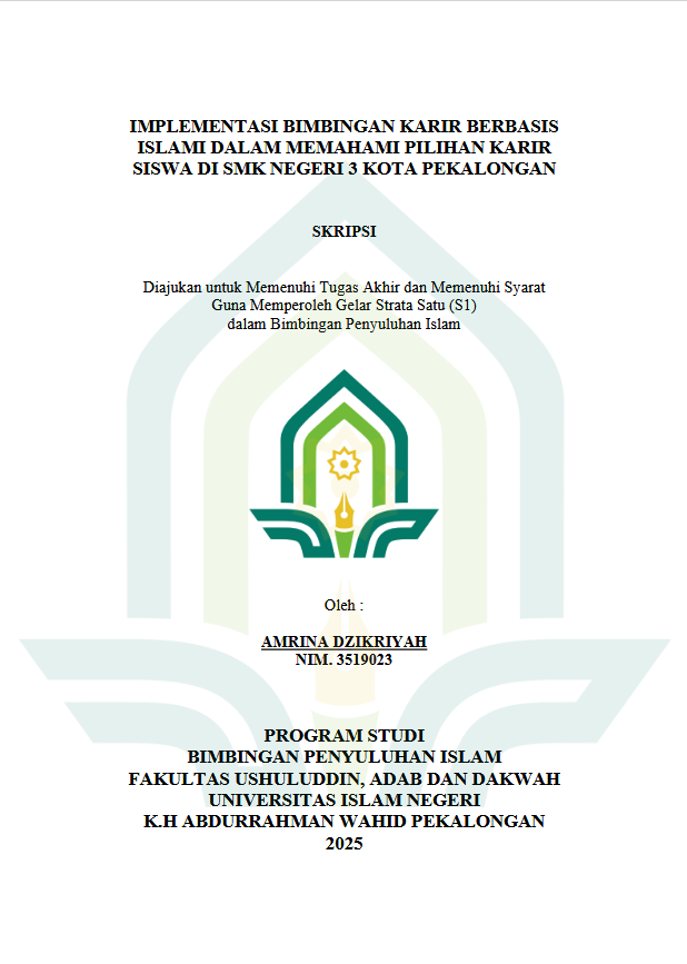 Image of Implementasi Bimbingan Karir Berbasis Islami Dalam Memahami Pilihan Karir Siswa Di SMK Negeri 3 Kota Pekalongan