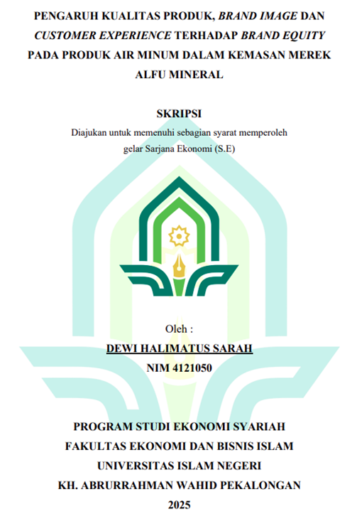 Image of Pengaruh Kualitas Produk, Brand Image dan Customer Experience Terhadap Brand Equity Pada Kemasan Produk Air Minum Dalam Kemasan Merek Alfu Mineral