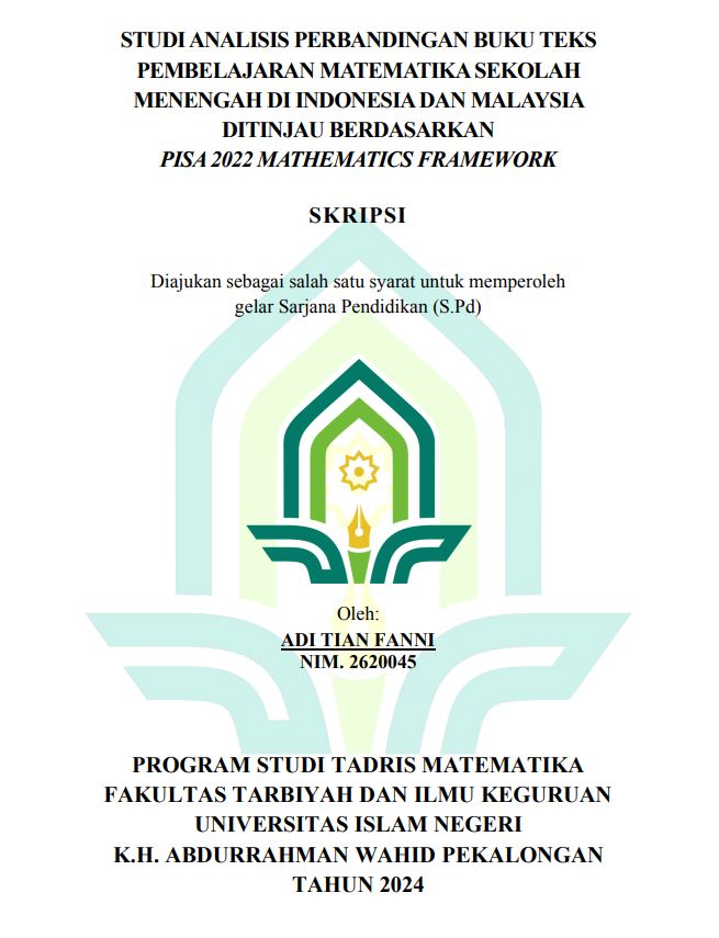 Image of Studi Analisis Perbandingan Buku Teks Pembelajaran Matematika Sekolah Menengah Indonesia dan Malaysia Ditinjau Berdasarkan PISA 2022 Mathematics Framework