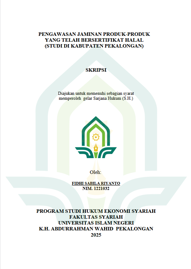 Image of Pengawasan Jaminan Produk-Produk Yang Telah Bersertifikat Halal (Studi Di Kabupaten Pekalongan)