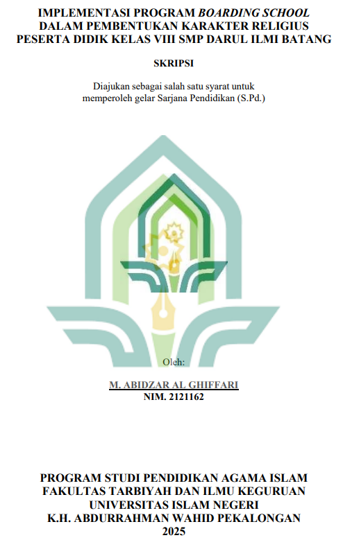 Image of Implementasi Program Boarding School Dalam Pembentukan Karakter Religius Peserta Didik Kelas VIII SMP Darul Ilmi Batang