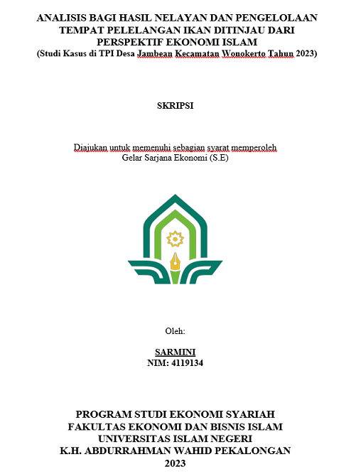 Image of Analisis Bagi Hasil Nelayan dan Pengelolaan Tempat Pelelangan Ikan Ditinjau Dari Perspektif Ekonomi Islam (Studi Kasus di TPI Desa Jambean Kecamatan Wonokerto Tahun 2023)