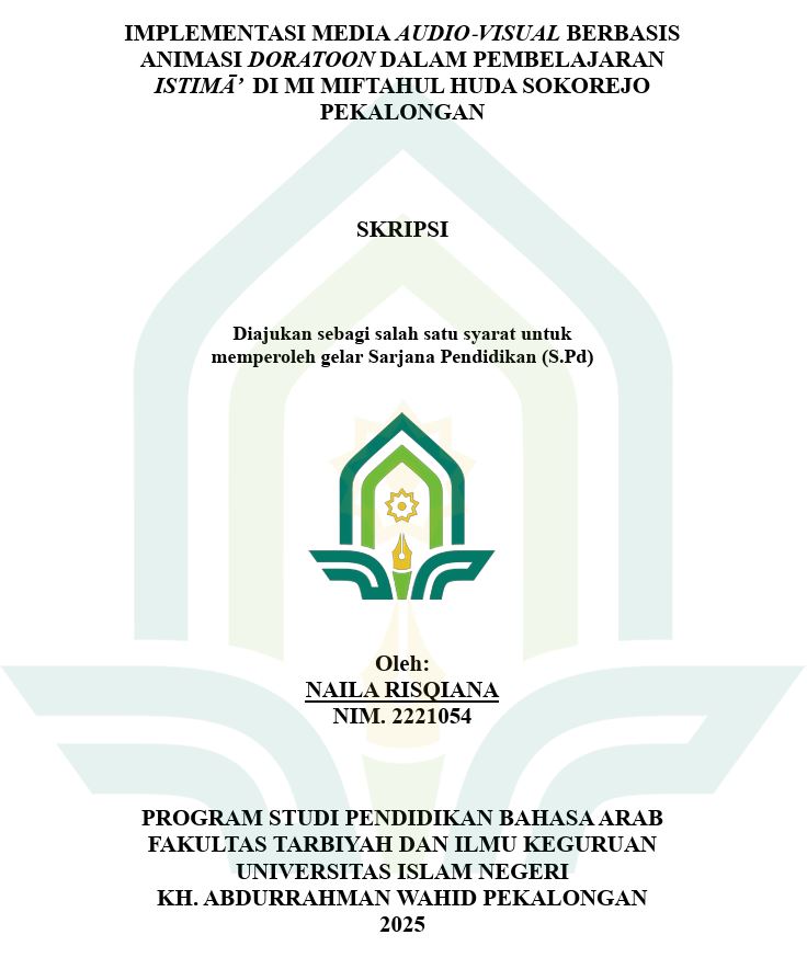Image of Implementasi Media Audio-Visual Berbasis Animasi Doratoon Dalam Pembelajaran Istima' Di MI Miftahul Huda Sokorejo Pekalongan