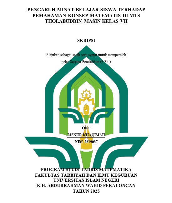 Image of Pengaruh Minat Belajar Siswa Terhadap Pemahaman Konsep Matematis di MTS Tholabudin Masin Kelas VII
