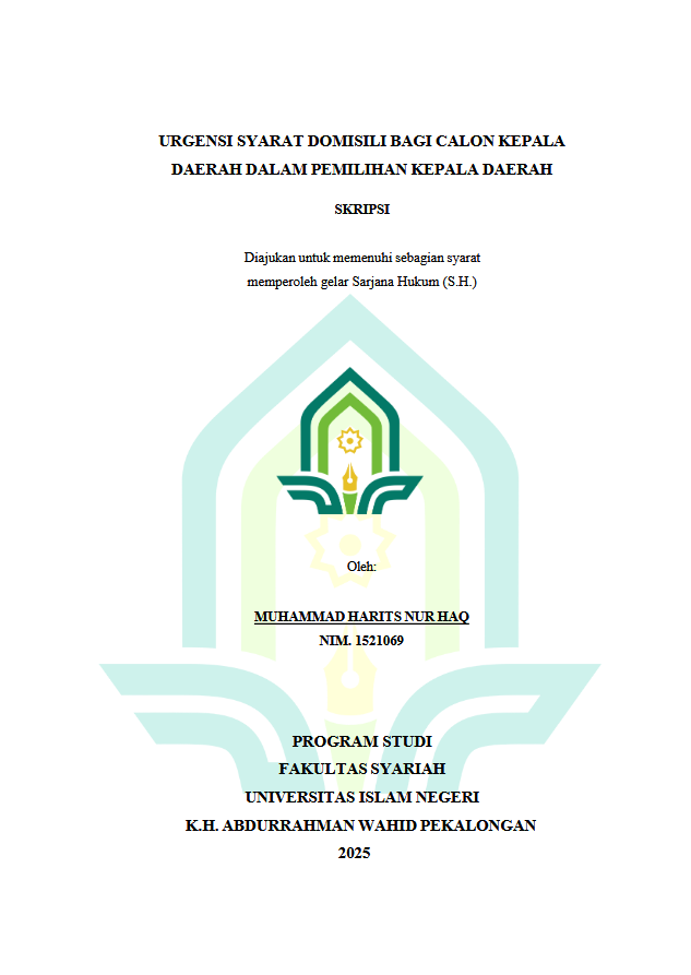 Image of Urgensi Syarat Domisili Bagi Calon Kepala Daerah Dalam Pemilihan Kepala Daerah