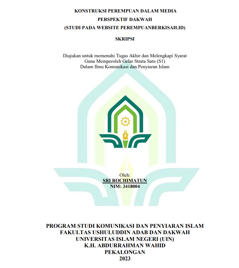 Image of Konstruksi Perempuan dalam Media Perspektif Dakwah (Studi Pada Website Perempuanberkisah.id)