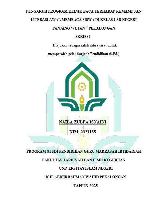 Image of Pengaruh Program Klinik Baca Terhadap Kemampuan Literasi Awal Membaca Siswa Di Kelas 1 SD Negeri Panjang Wetan 4 Pekalongan