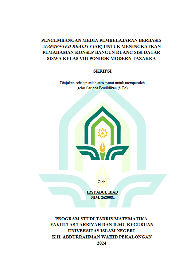 Image of Pengembangan Media Pembelajaran Berbasis Augmented Reality (AR) Untuk Meningkatkan Pemahaman Konsep Bangun Ruang Sisi Datar Siswa Kelas VIII Pondok Modern Tazakka