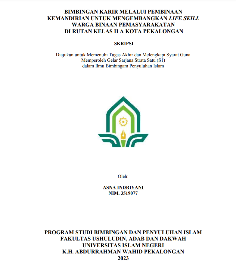Image of Bimbingan Karir Melalui Pembinaan Kemandirian Untuk Mengembangkan Life Skill Warga Binaan Pemasyarakatan Di Rutan Kelas II A Kota Pekalongan