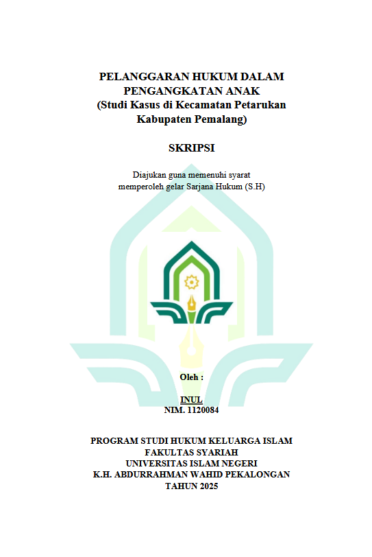 Image of Pelanggaran Hukum Dalam Pengangkatan Anak (Studi Kasus Di Kecamatan Petarukan Kabupaten Pemalang)
