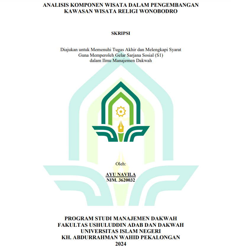 Image of Analisis Komponen Wisata Dalam Pengembangan Kawasan Wisata Religi Wonobodro