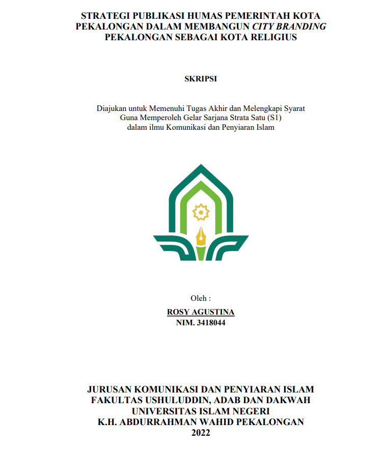 Image of StrategiPublikasi Humas Pemerintah Kota Pekalongan dalam Membangun City Branding Pekalongan Sebagai Kota Religius