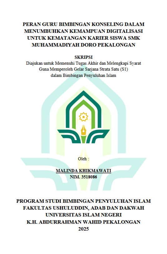 Image of Peran Guru Bimbingan Konseling Dalam Menumbuhkan Kemampuan Digitalisasi Untuk Kematangan Karier Siswa SMK Muhammadiyah Doro Pekalongan
