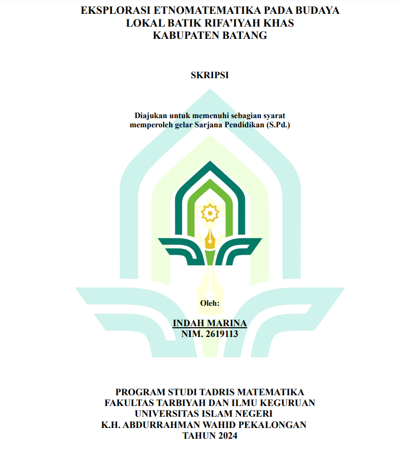 Image of Eksplorasi Etnomatematika Pada Budaya Lokal Batik Rifa'iyah Lokal Batik Khas Kabupaten Batang