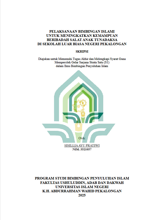 Image of Pelaksanaan Bimbingan Islami Untuk Meningkatkan Kemampuan Beribadah Salat Anak Tunadaksa Di Sekolah Luar Biasa Negeri Pekalongan