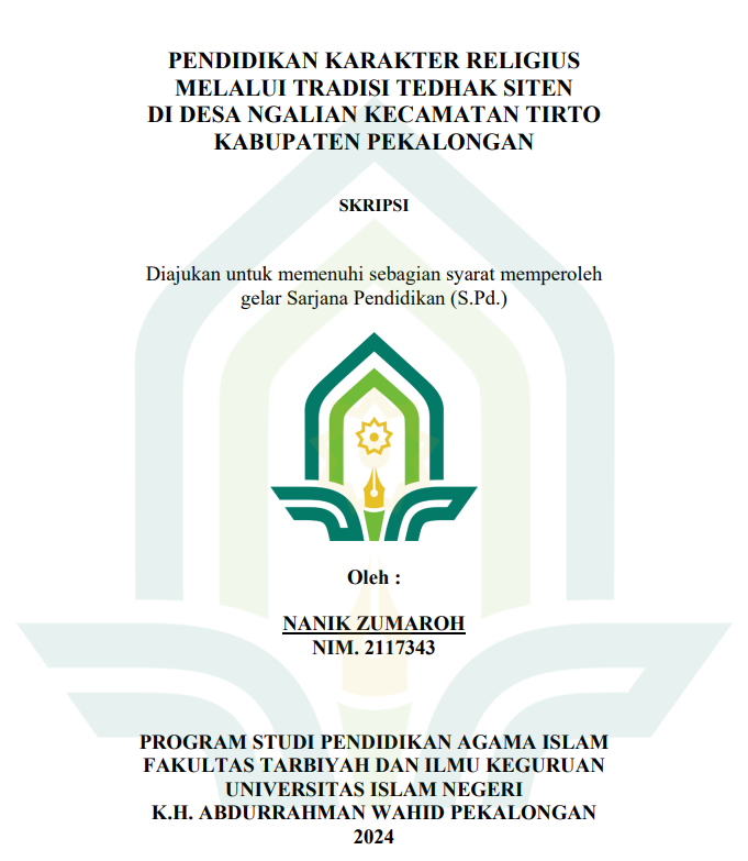 Image of Pendidikan Karakter Religius Tradisi Tedhak Siten Di Desa Ngalian Kecamatan Tirto Kabupaten Pekalongan