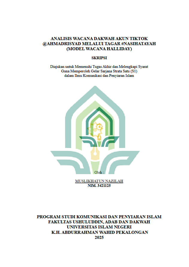 Image of Analisis Wacana Dakwah Akun TikTok @Ahmadrisyad Melalui Tagar #Nasihatayah (Model Wacana Halliday)