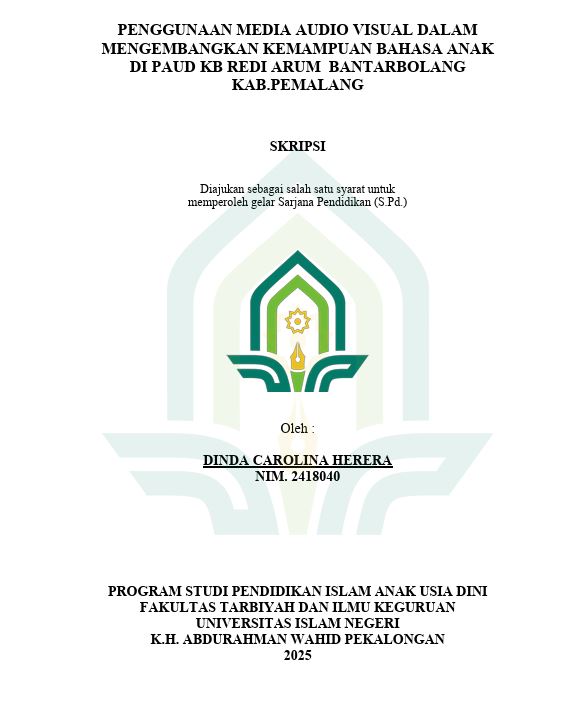 Image of Penggunaan Media Audio Visual Dalam Mengembangkan Kemampuan Bahasa Anak di PAUD KB Redi Arum Bantarbolang Kab. Pemalang