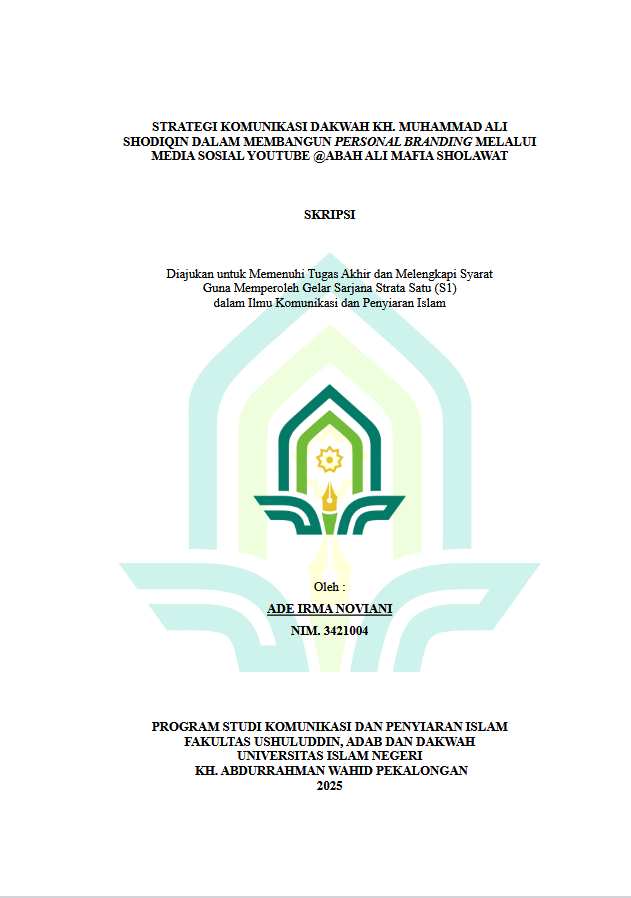 Image of Strategi Komunikasi Dakwah KH. Muhammad Ali Shodiqin Dalam Membangun Personal Branding Melalui Media Sosial Youtube @Abah Ali Mafia Sholawat
