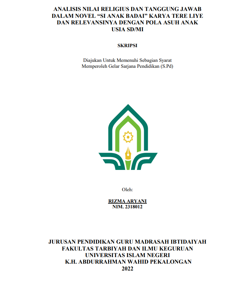 Image of Analisis Nilai Religius dan Tanggung Jawab dalam Novel Si Anak Badai Karya Tere Liye dan Relevansinya dengan Pola Asuh Anak Usia SD/MI