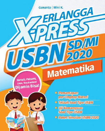 Image of Erlangga X-press USBN SD/MI 2020 Matematika