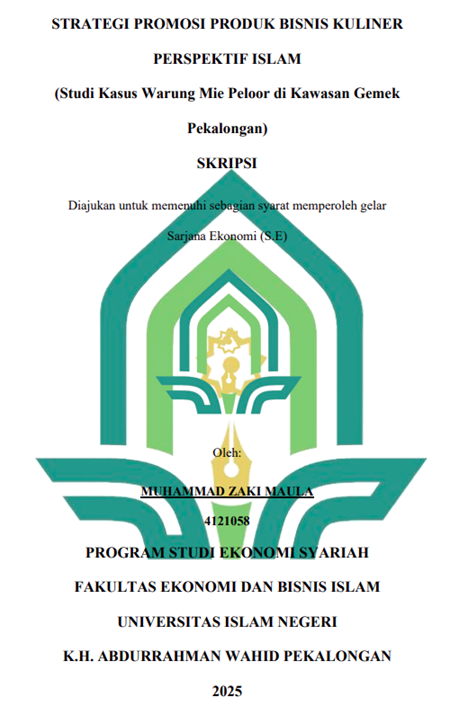 Image of Strategi Promosi Produk Bisnis Kuliner Perspektif Islam (Studi Kasus Warung Mie Peloor di Kawasan Gemek Pekalongan)