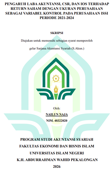 Image of Pengaruh Laba Akuntansi, CSR, dan IOS Terhadap Return Saham Dengan Ukuran Perusahaan Sebagai Variabel Kontrol Pada perusahaan ISSI Periode 2021-2024