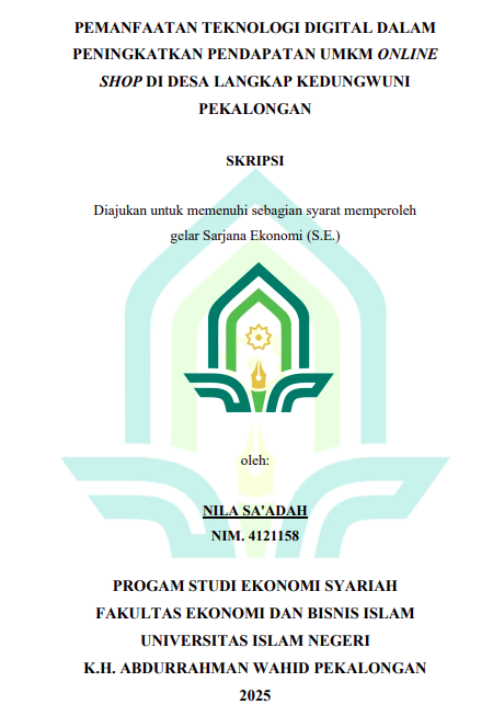 Image of Pemanfaatan Teknologi Digital Dalam Peningkatan Pendapatan UMKM Online Shop di Desa Langkap Kedungwuni Pekalongan
