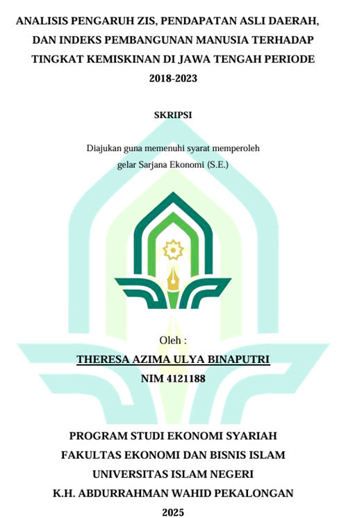 Image of Analisis Pengaruh ZIS, Pendapatan Asli Daerah,dan Indeks Pembangunan Manusia Terhadap Tingkat Kemiskinan di Jawa Tengah Periode 2018-2023
