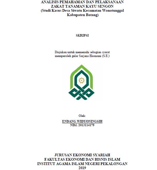 Image of Analisis Pemahaman Dan Pelaksanaan Zakat Tanaman Kayu Sengon (Studi Kasus Desa Siwatu Kecamatan Wonotunggal Kabupaten Batang)