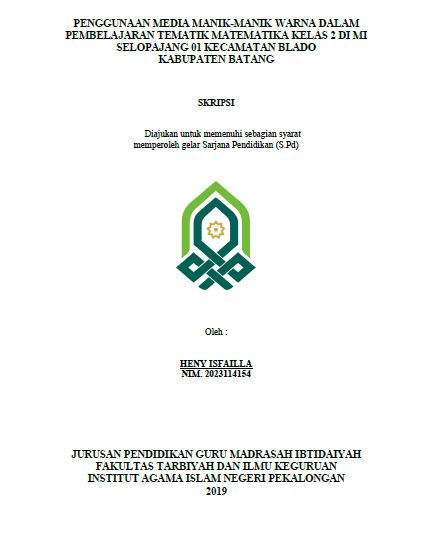 Image of Penggunaan Media Manik-Manik Warna Dalam Pembelajaran Tematik Matematika Kelas 2 Di MI Selopajang 01 Kecamatan Blado Kabupaten Batang