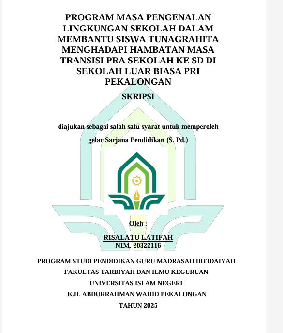 Image of Progam Masa Pengenalan Lingkungan Sekolah Dalam Membantu Siswa Tunagrahita Mengahadapi Hambatan Masa Transisi Pra Sekolah Ke SD Di Sekolah Luar Biasa Pri Pekalongan