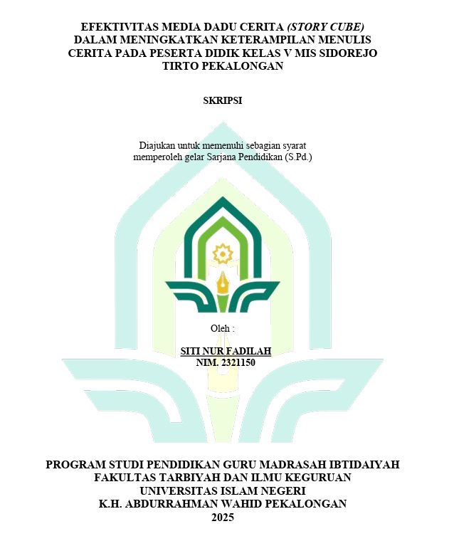 Image of Efektivitas Media Dadu Cerita (Story Cube) Dalam Meningkatkan Keterampilan Menulis Cerita Pada Peserta Didik Kelas V Mis Sidorejo Tirto Pekalongan
