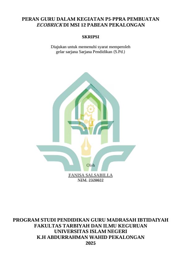 Image of Peran Guru dalam Kegiatan P5-PPRA Pembuatan Ecobrick di MSI 12 Pabean Pekalongan