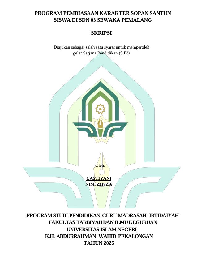 Image of Program Pembiasaan Karakter Sopan Santun Siswa di SDN 03 Sewaka Pemalang