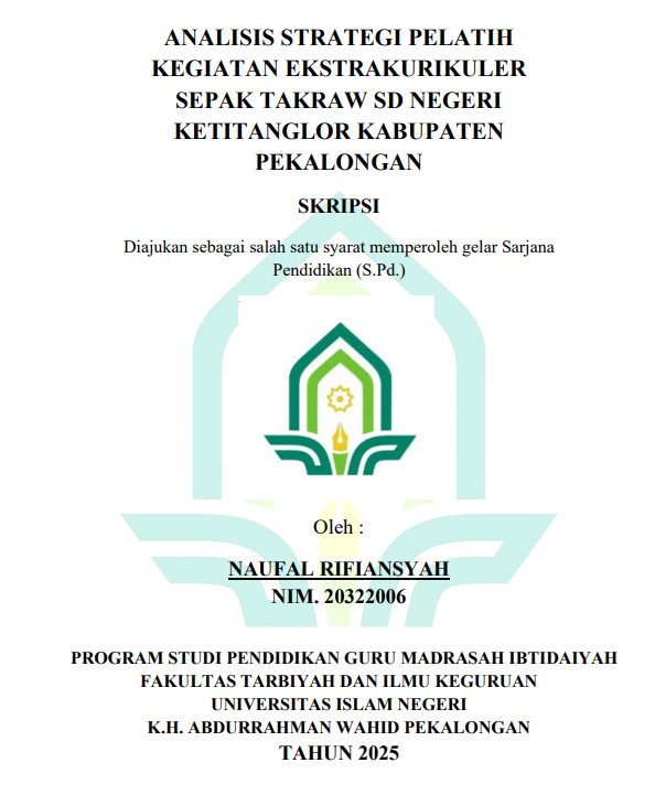 Image of Analisis Strategi Pelatih Kegiatan Ekstrakurikuler Sepak Takraw SD Negeri Ketitanglor Kabupaten Pekalongan