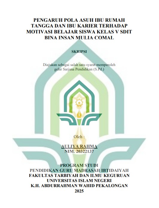 Image of Pengaruh Pola Asuh Ibu Rumah Tangga dan Ibu Karier Terhadap Motivasi Belajar Siswa Kelas V SDIT Bina Insan Mulia Comal