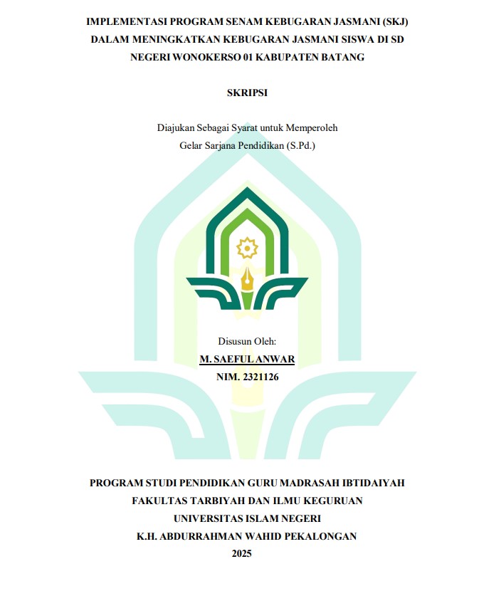 Image of Implementasi Ekstrakurikuler Kaligrafi dalam Meningkatkan Keterampilan Menulis Arab Siswa Kelas III di MIS NU Al-Utsmani Kajen Pekalongan