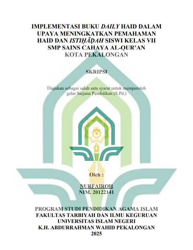Image of Implementasi Buku Daily Haid dalam Upaya Meningkatkan Pemahaman Haid dan Istihadah Siswi Kelas Vii SMP Sains Cahaya Al-Qur'an Kota Pekalongan